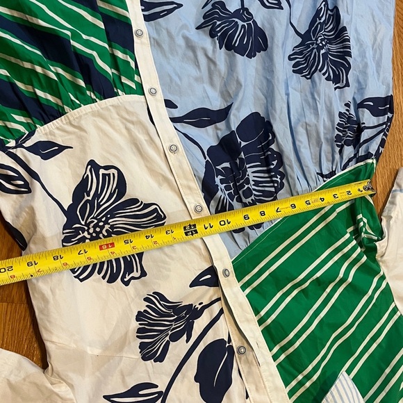 Anthropologie x Maeve Mixed-Print Buttondown Dress Size Small NWT - Picture 10 of 14